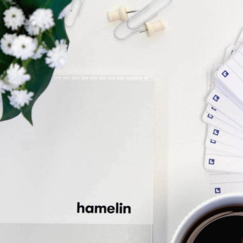 Hamelin 1 Subject, Graph Paper, Hard Cover Spiral Bound Grid Notebook, 4 Square Per Inch 150 Pages ICE White 8.5"x11" - Image 4